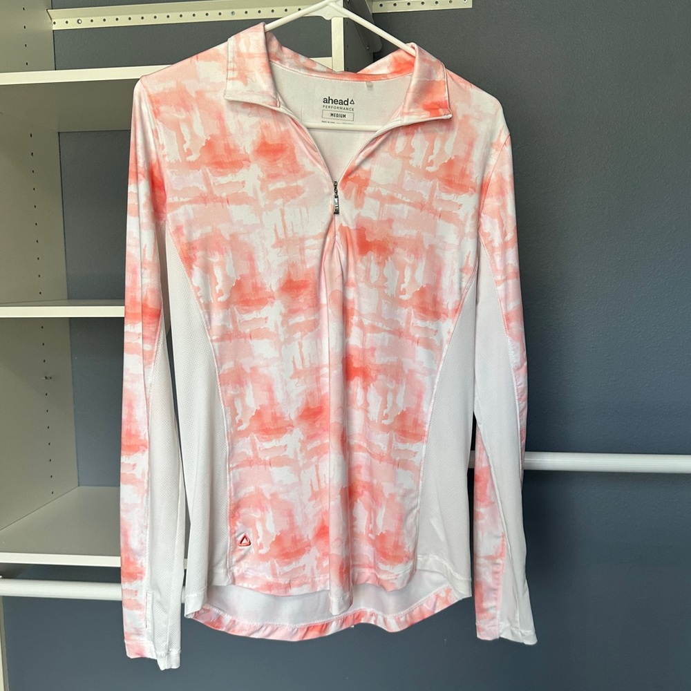 Ahead / Kate Lord Idalia Performance Print Sun Shirt - Size Medium